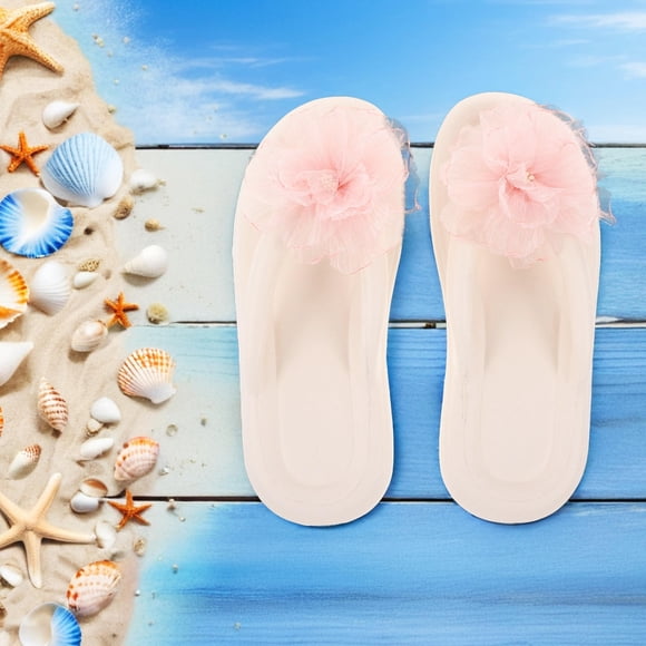 Moluckfu 1Par Sandalias Mujer Rosa Estilo Casual Cómodas Antideslizantes Secado