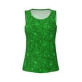 thumbnail image 5 of Goofa Green Glitter Printed Womens Workout Tops for Women Sleeveless Yoga Shirts Athletic Running Tank Tops Sleeveless Gym Clothes Workout Apparel-X-Large, 5 of 9