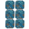 thumbnail image 4 of Japanese Style Embroidered Coaster Set, 6PCS Heat Insulated Cup Mat, Desktop Decoration for Home Kitchen, Dining Table, Coffee Shop, Restaurant, 4 of 8