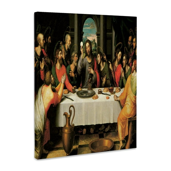 3dRose, The Last Supper by Juan De Juanes, Museum Grade Canvas Wrap 11x14