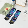 thumbnail image 7 of Pofeuu Cute Fuzzy Fantasy Creatures Print 30cm Socks, Adult Running Hiking Socks for Youth and Adult, 7 of 7