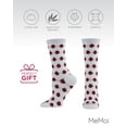 thumbnail image 6 of MeMoi Ladybug Bamboo Blend Crew Socks - Womens - Female, 9-11, White, 6 of 8