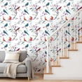 thumbnail image 3 of Peel and Stick Wallpaper Farmhouse Decor Colorful Birds Self Adhesive Removable Renter Friendly Contact Paper for Bedroom 24in x 118in, 3 of 8