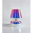 thumbnail image 6 of Urban Shop Iridescent Glass Mushroom Lamp, 10" H x 7.5" W, Plug in, 6 of 14