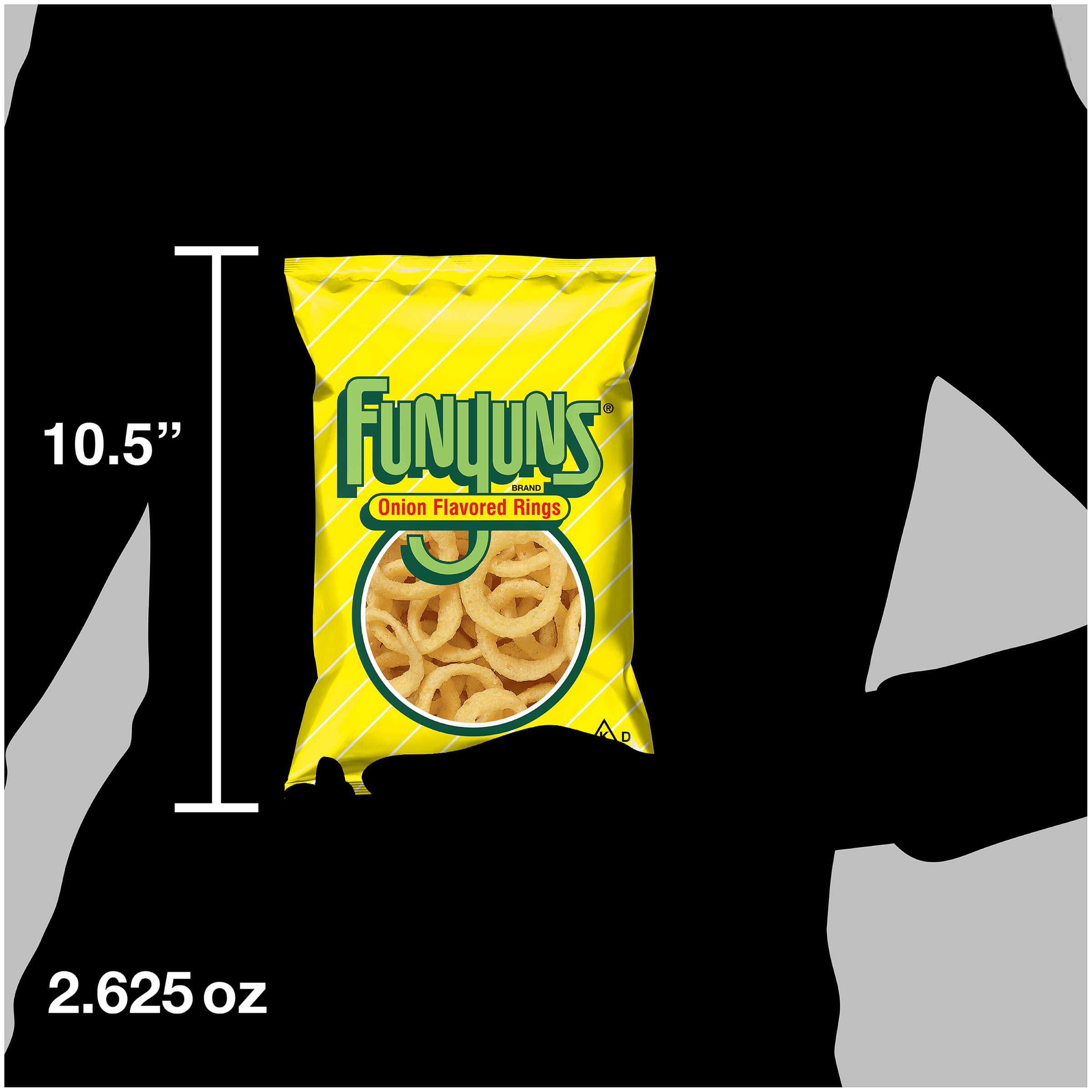 Frito Lay Funyuns Onion Flavored Rings, 2.625 oz