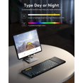 thumbnail image 3 of Teclado Bluetooth Samsers plegable con panel táctil negro, 3 of 9