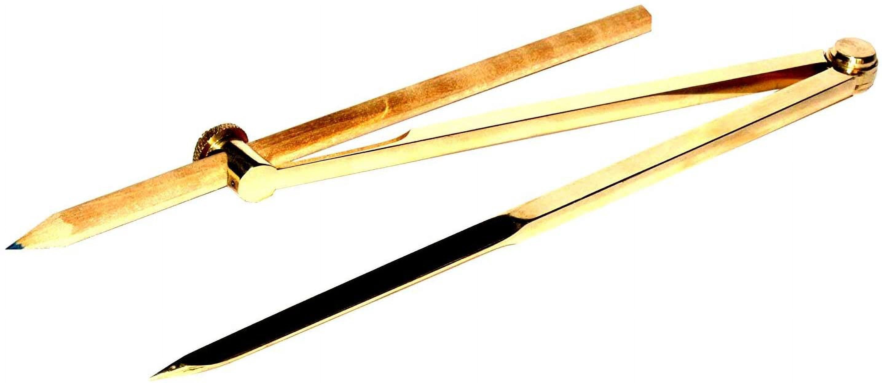 Promotional Compass Divider with Pencil Holder Full Brass Executive (8inch)