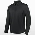 thumbnail image 6 of BiZtdJrK Big and Tall Polos Shirt for Men Basic Casual Long Sleeve Shirts Lightweight Solid Business Shirts Black XXXXL, 6 of 7