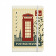 thumbnail image 1 of London Telephone Booth Stamp UK Country City Notebook Official Fabric Hard Cover Classic Journal Diary, 1 of 3