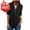 Chemises à Manches Courtes pour Femme-Y01-Black, variante sur Hauts Amples pour Femmes Hauts à Manches Courtes pour Femmes T-Shirts Tendance Couleur Unie T-Shirts à Fermeture Éclair T-Shirt Col en V Tuniques Décontractées Amples Blouse Ropa Para A帽O Nouveau de Femme Élégante 2024
