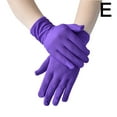 thumbnail image 2 of New Stretch Driving Gloves Sun Protection Full Finger Short Gloves Spandex Women Men Etiquette Mitten Clothing Accessory, 2 of 2