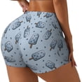 thumbnail image 2 of Kdxio Cute Ice Cream Print Workout Shorts for Women Seamless Soft Smooth Gym Yoga Scrunch Active Shorts, 2 of 9