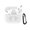 White, variant on AMZER Dropproof Soft Silicone Protective Cover Skin with Carabiner For Apple AirPods Pro, Airpods 2 - Red