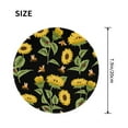 thumbnail image 3 of Disketp Bees And Sunflowers Small Mouse Pad 7.9x7.9 Inches,Washable Round Mousepad For Office Laptop Computer,Non-Slip Rubber Base Mouse Pads For Wireless Mouse, 3 of 8
