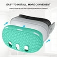thumbnail image 4 of VR Accessories Set for Meta Quest 3, with Protective Face Cover, Controller Grips, Headset Case, Lens Protector-Green, 4 of 8