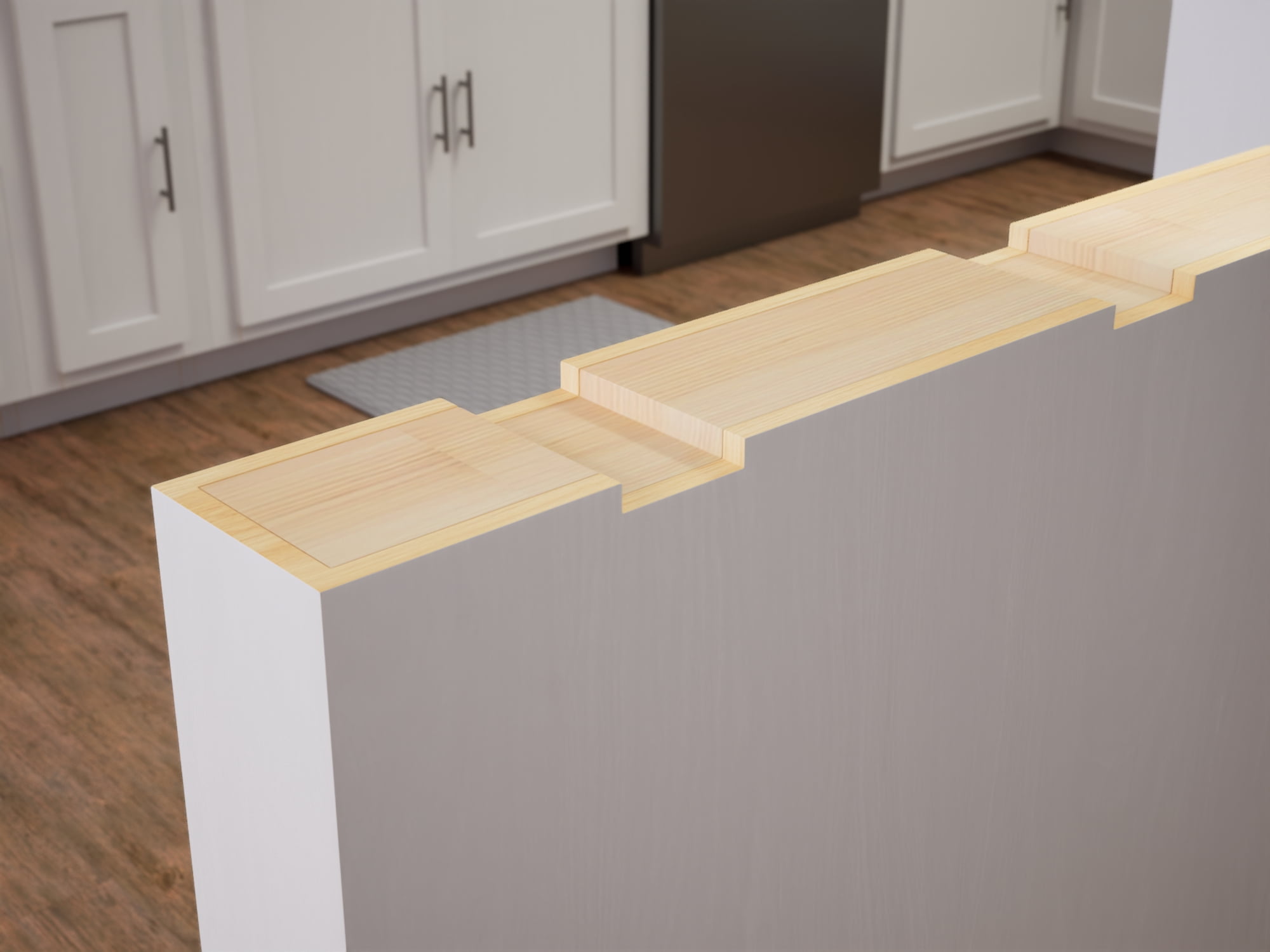 The Original™ Flat Wall Countertop Support Bracket (24 inch, Aluminum)