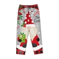 thumbnail image 4 of Daiia Gnome And Buffalo Plaid Women's Sleep Pant with Pockets and Drawstring,Pajama Pants-Medium, 4 of 9