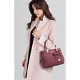 thumbnail image 3 of Purses and Handbags for Women Fashion Ladies PU Leather Top Handle Satchel Shoulder Tote Bags Plum Bow Crossbody Bag, 3 of 6