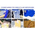 thumbnail image 3 of Bamboohart Microfiber Car Wash Sponge-Non Scratch Sponges-Two Sided Chenille Microfiber Wash Sponge-Microfiber Wash Mitt for Cars  Trucks  SUVs  Boats RVs- 4pack, 3 of 5