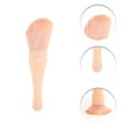 thumbnail image 3 of Unique Bargains 1 Set Portable Makeup Brush Kit for Bathroom Apricot Man-made Fiber Plastic, 3 of 5