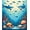 Blue, Pattern 3, variant on ODIKA 4'x6' Machine Washable Non-Slip Area Rug, Abstract Sea Creature High Traffic Rug, Blue, 282586