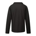 thumbnail image 5 of IROINNID Shirt for Women Summer Long Sleeve Blouse Turn-down Lapel Casual Basic Tops T-Shirt,Black, 5 of 5