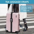 thumbnail image 2 of Correa de equipaje Travel Inspira con candado de combinación TSA negra, 2 of 8