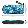 thumbnail image 2 of Sikiie Blue Kyanite Sunglasses Soft Case Neoprene Zipper Eyeglass Case, Zipper Portable Spectacle Cases for Men Women, 2 of 6