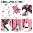 thumbnail image 4 of Sillón Acentuador con Otomano – Terciopelo – Asiento Tapizado – Patas Metálicas – Espacios Pequeños – Entrada, Dormitorio o Pasillo – Moderno, 4 of 8