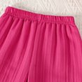 thumbnail image 5 of WAVSUF Kids Girls Outfits Ruffle Hem Tank Tops and Wide Leg Pants Casual Summer Comfort Soft Sets 2 Piece Hot Pink Size 7-8, 5 of 10
