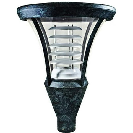 High Pressure Sodium Post Dabmar Lighting GM641-VG 35W 120V Powder Coated Cast Aluminum Post Top Light Fixture with High Pressure Sodium Lamp, Verde Green - 22.75 x 17.25 x 17.25 in. ()