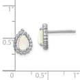 thumbnail image 2 of Primal Silver Sterling Silver Lab Created Opal Post Earrings, 2 of 4