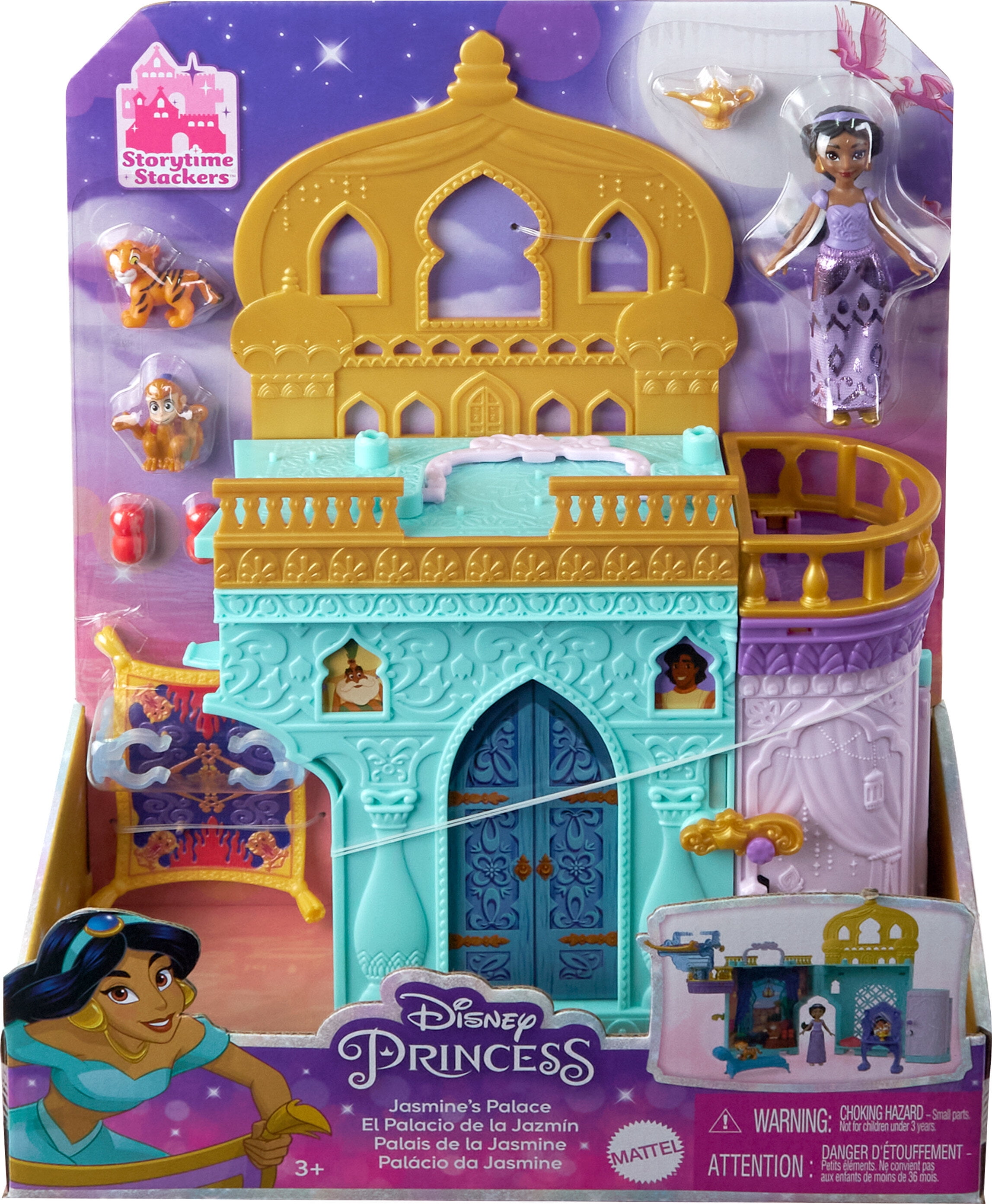  Mattel Disney Princess Toys, Belle Stackable Castle