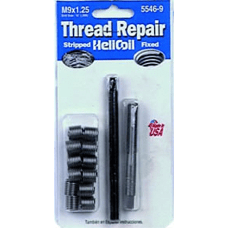 HeliCoil Metric Thread Repair Kit, 5546-9, M9 X 1-1/4 X 13.5 mm
