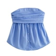 thumbnail image 2 of Top corto sexy con escote bandeau para mujer: diseño sin tirantes, estilo único para fiestas y discotecas, 2 of 8