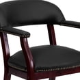 thumbnail image 6 of Pemberly Row Leather Guest Chair with Casters in Black, 6 of 7