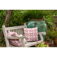 thumbnail image 3 of 20" x 20" Simply Daisy Flowers on Gingham Polyester Indoor/Outdoor Pillow, Pink Icing Qty 1, 3 of 3