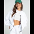 thumbnail image 4 of Conjunto de 2 Piezas para Mujer: Sudadera Informal de Larga con Cremallera y Pantalones Deportivos de Pierna S, 4 of 10