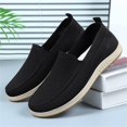 thumbnail image 2 of NOKIO Men's Knit L𝗈afers Laceless S𝗅ip On Flat Mules Shoes Fashion So𝗅id Color Sport Shoes Lightweight Breathable Casual Sneakers Wide Width Closed Toe Walking Shoes, 2 of 9