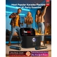 thumbnail image 2 of Ikarao Karaoke Machine with Lyrics Display Screen for Adults，Professional Karaoke System with 2 Wireless Mics for TV Home Outdoor Party, 2 of 9