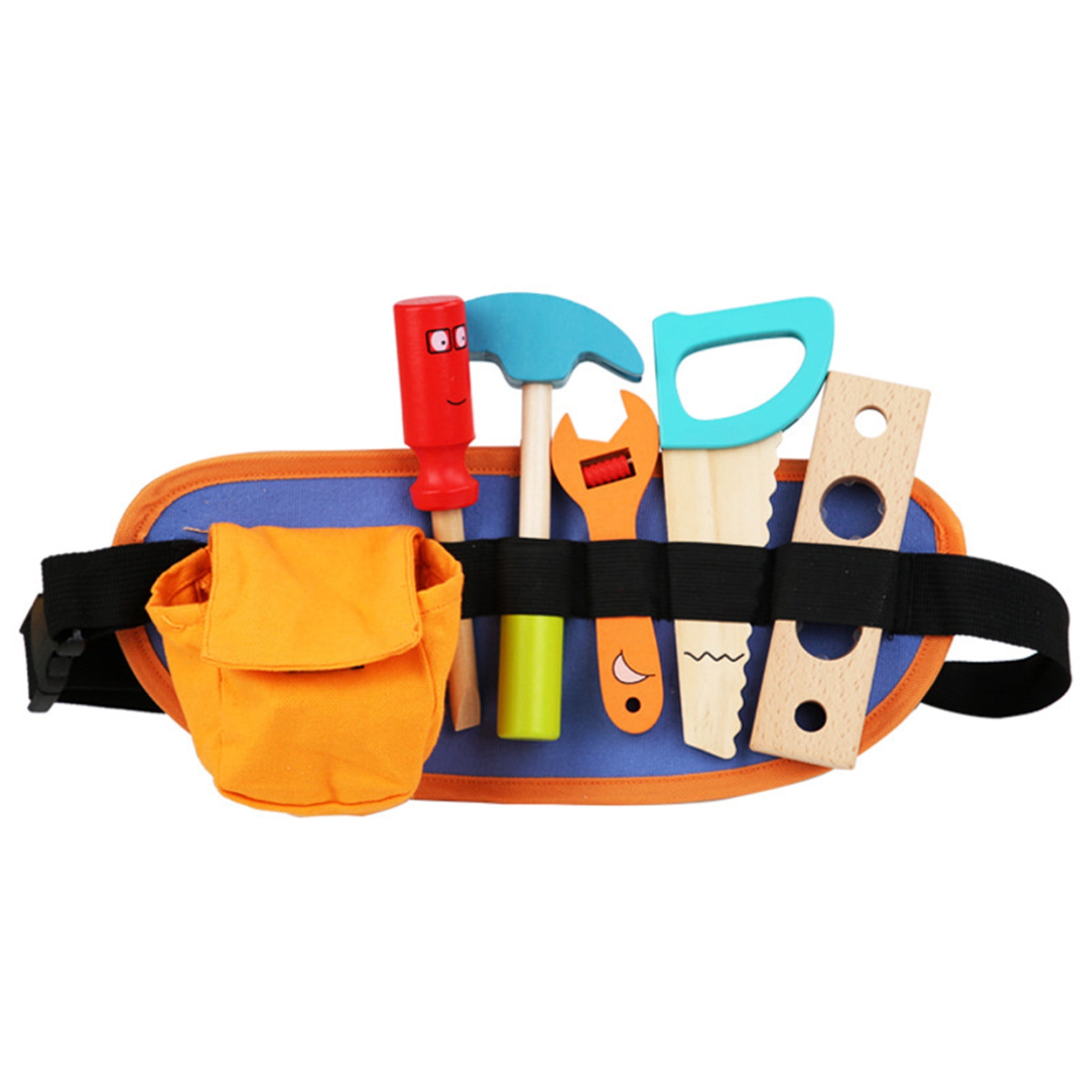 Ringshlar Toddler Pretend Play Tools Wooden Kids Tool Set Toy with