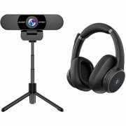 EMEET C960 Ultra 4K Webcam with 1/1.5 Sensor, PDAF, and Two Noise-Cancelling Mics. Performs very well in low-light conditions, premium and robust metal finish