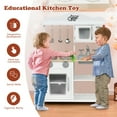 thumbnail image 5 of Gymax Wooden Pretend Play Kitchen Set for Kids Toddlers w/ Accessories & Sink, 5 of 10