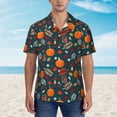 thumbnail image 4 of Fotbe Autumn with Pumpkins Hawaiian Shirt for Men Unisex Summer Beach Casual Short Sleeve Cotton Linen Button Down Shirts-XX-Large, 4 of 9
