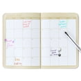 thumbnail image 4 of Pen+ Gear Monthly Small (4.5" x 6.5") Two-Tone Papyruse Beige and Black Textured 24 Month Pocket Planner, 4 of 5