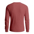 thumbnail image 7 of Dwelliawo Mens Sweater Crewneck Ribbed Sweater Lightweight Knit Slim Fit Dress Sweaters Thick Pullover Sweater Pullover Sweaters Clearance Vermilion M, 7 of 7
