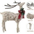 thumbnail image 2 of Resin Holiday Figurine Decorative Christmas Deer Tabletop Statue Decor, 2 Pack, 2 of 8