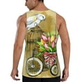 thumbnail image 3 of Easygdp Watercolor Canary Bird Men's Tank Top, Sleeveless Muscle T Shirts, Breathable, Quick-Dry, Loose for Gym, Running, Fitness - Small, 3 of 9