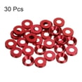 thumbnail image 3 of Unique Bargains Lot de 30 Rondelles à Encastrer M4 en Alliage d'Aluminium Anodisé pour Finition, Rouge, 3 of 4