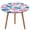 style-3, variant on Flamingo Pattern Round Fitted Tablecloth with Flannel Backing Elastic Table Cloth Waterproof Oil-Proof Plastic Table Cover Table Up 40"-54" Diameter)